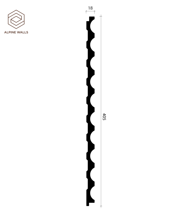 Декоративная панель Alpine Walls LineArt ECO81031